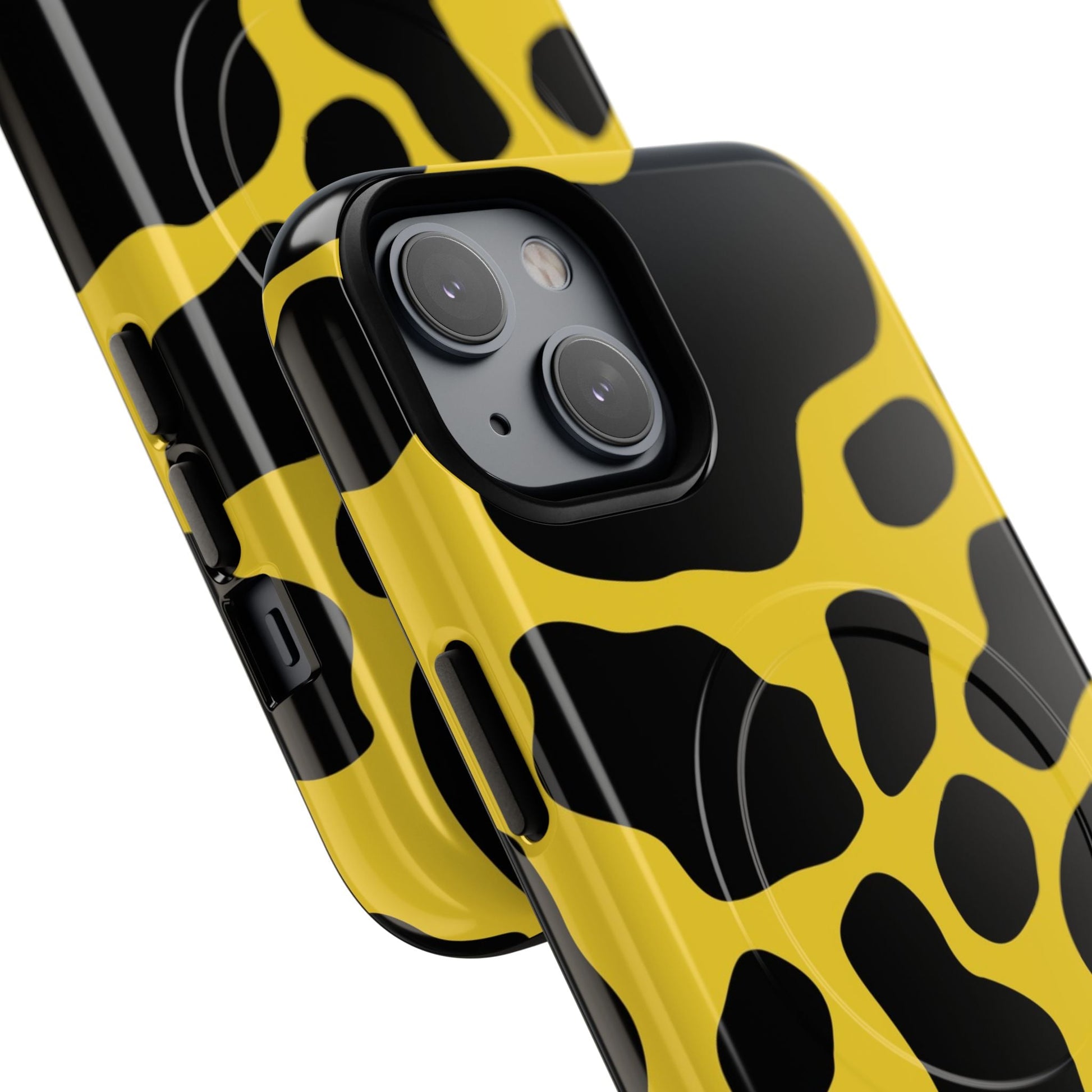 Yellow Cow Print MagSafe iPhone Case, Artsulli - Art is Long, Life is Short, Phone Case, , , , , , , 
