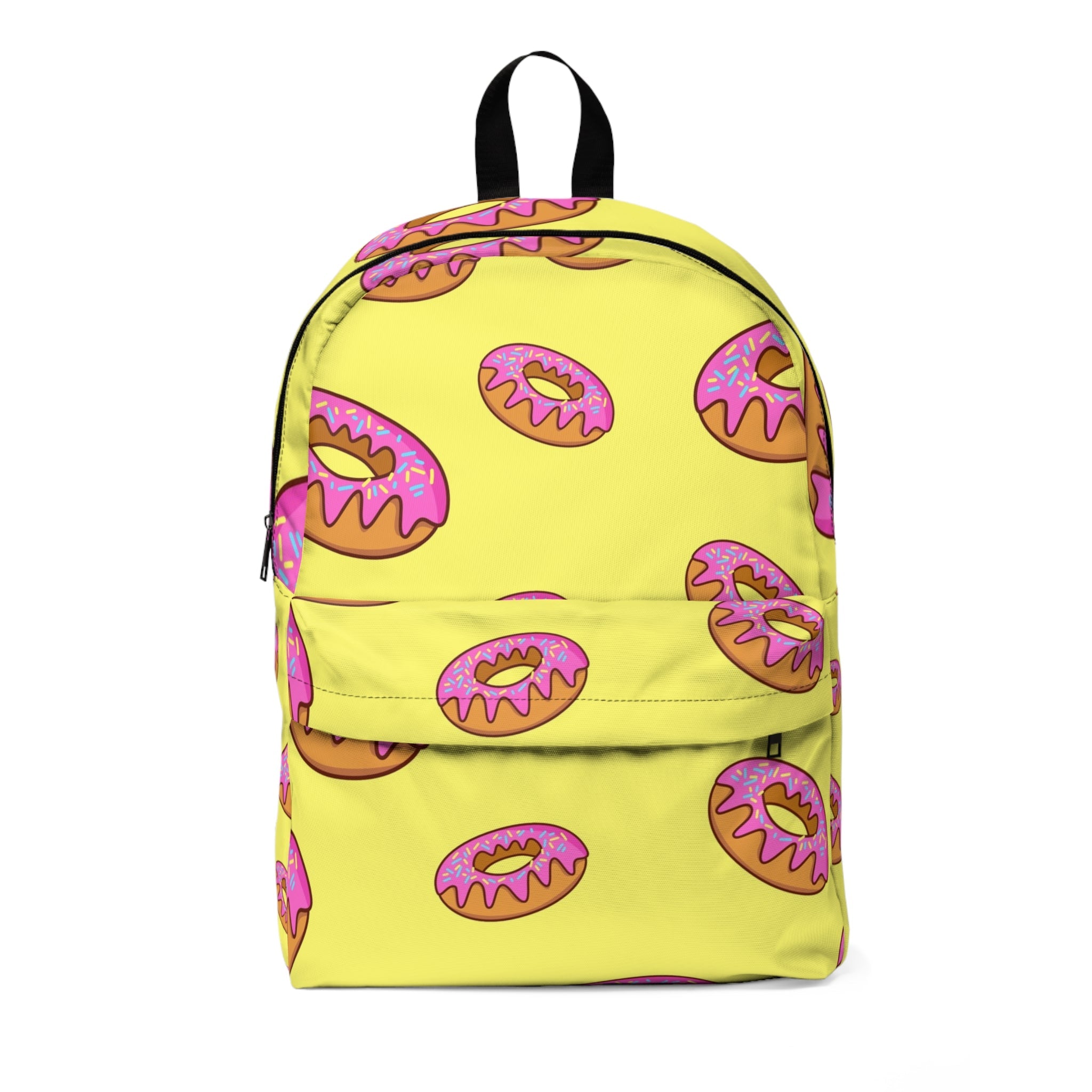 Printify Yellow Donut Pattern Backpack 2025