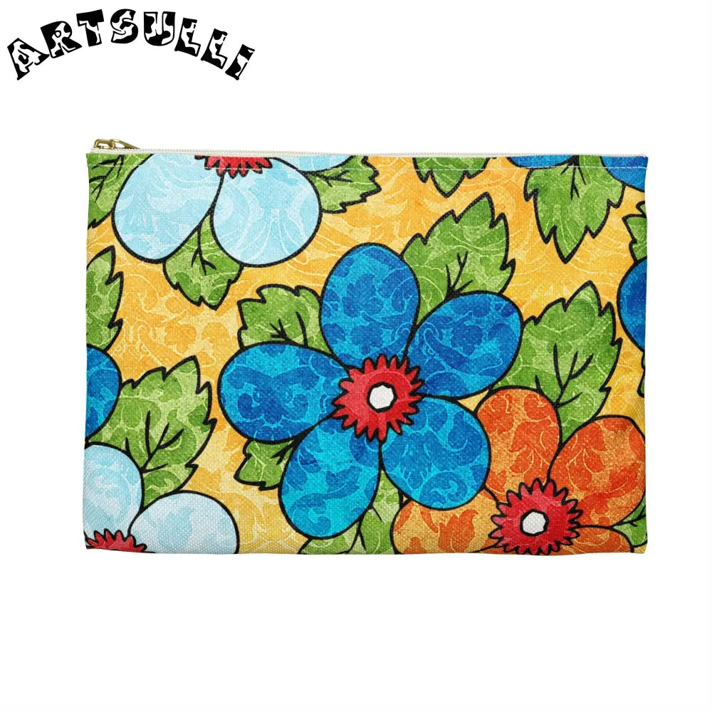 JAKKOUTTHEBXX Yellow Floral Flat Pouches 2025