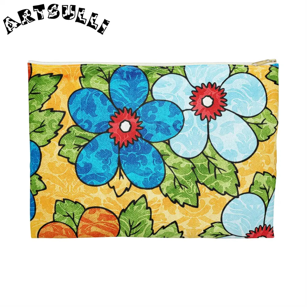 JAKKOUTTHEBXX Yellow Floral Flat Pouches 2025