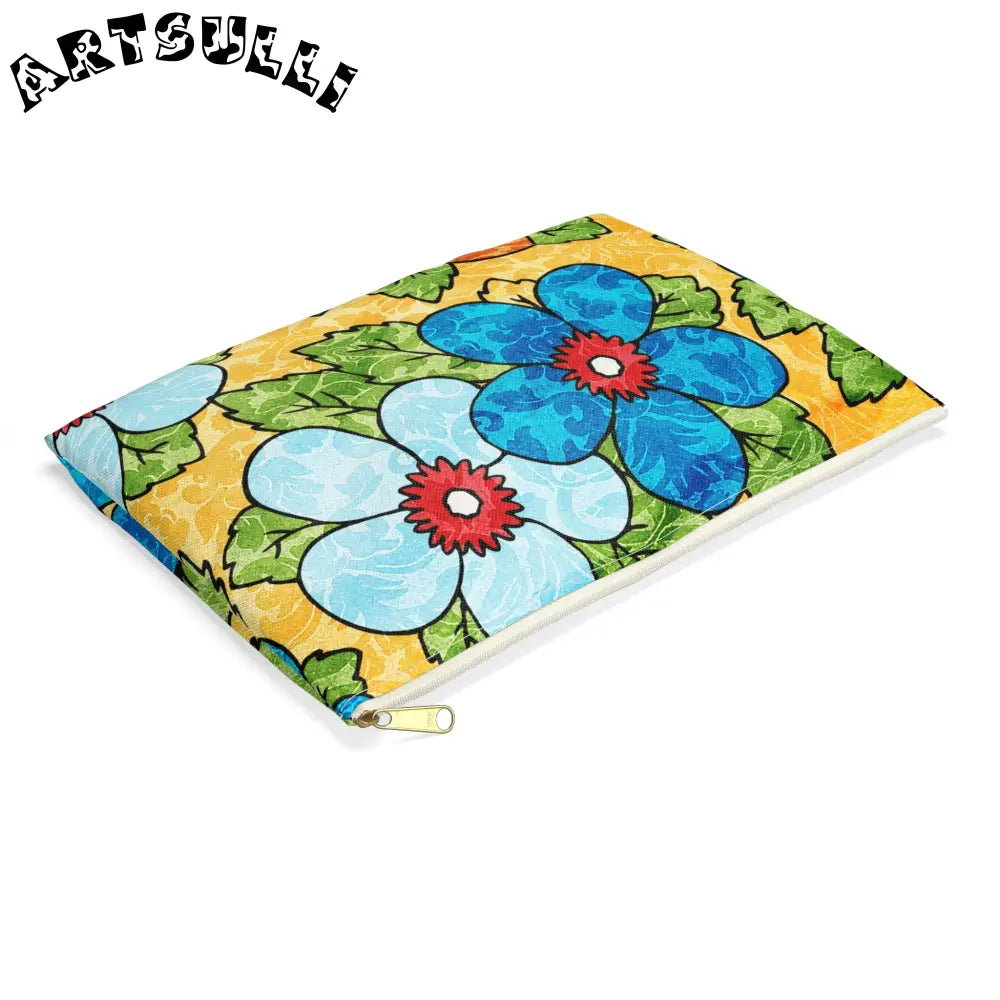 JAKKOUTTHEBXX Yellow Floral Flat Pouches 2025