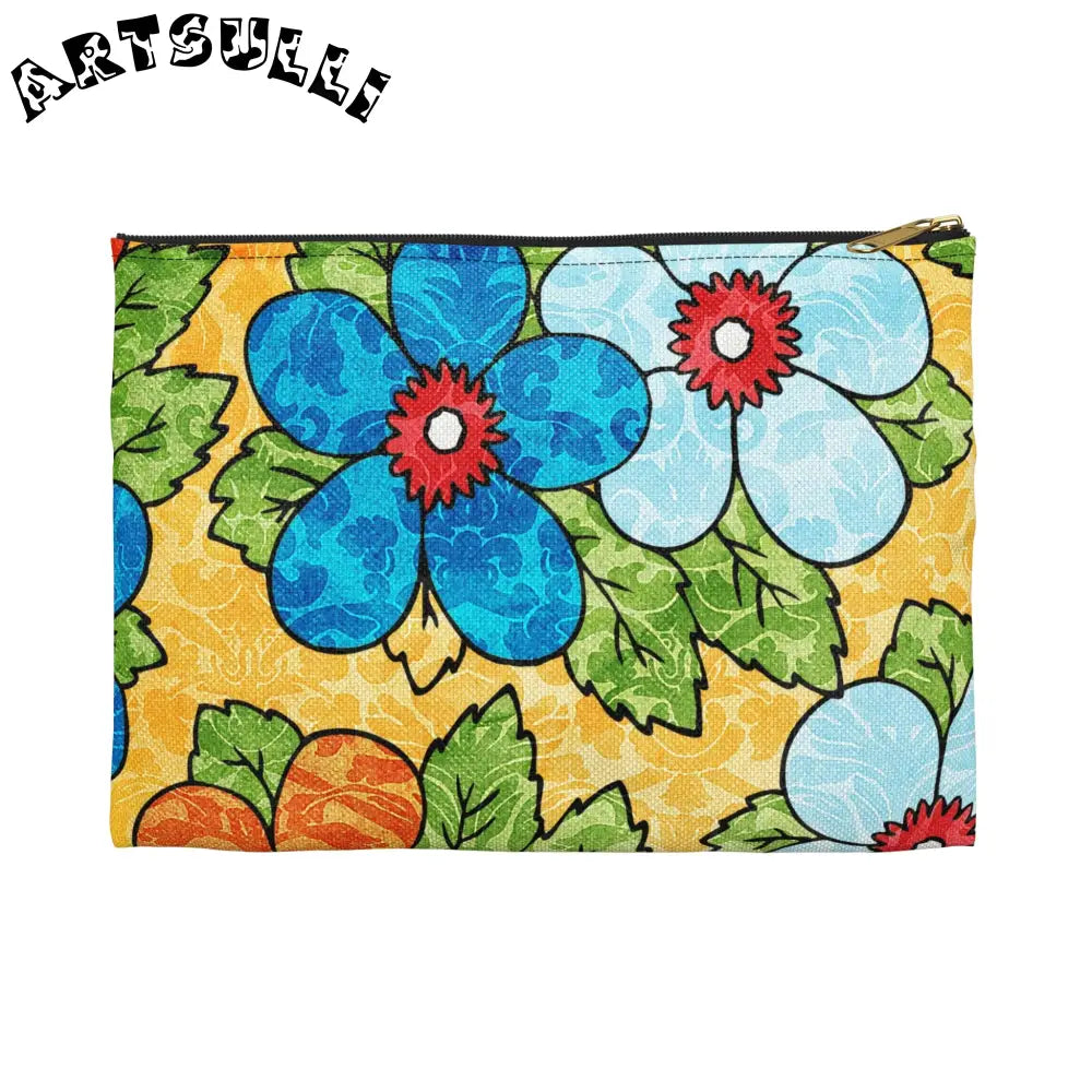 JAKKOUTTHEBXX Yellow Floral Flat Pouches 2025