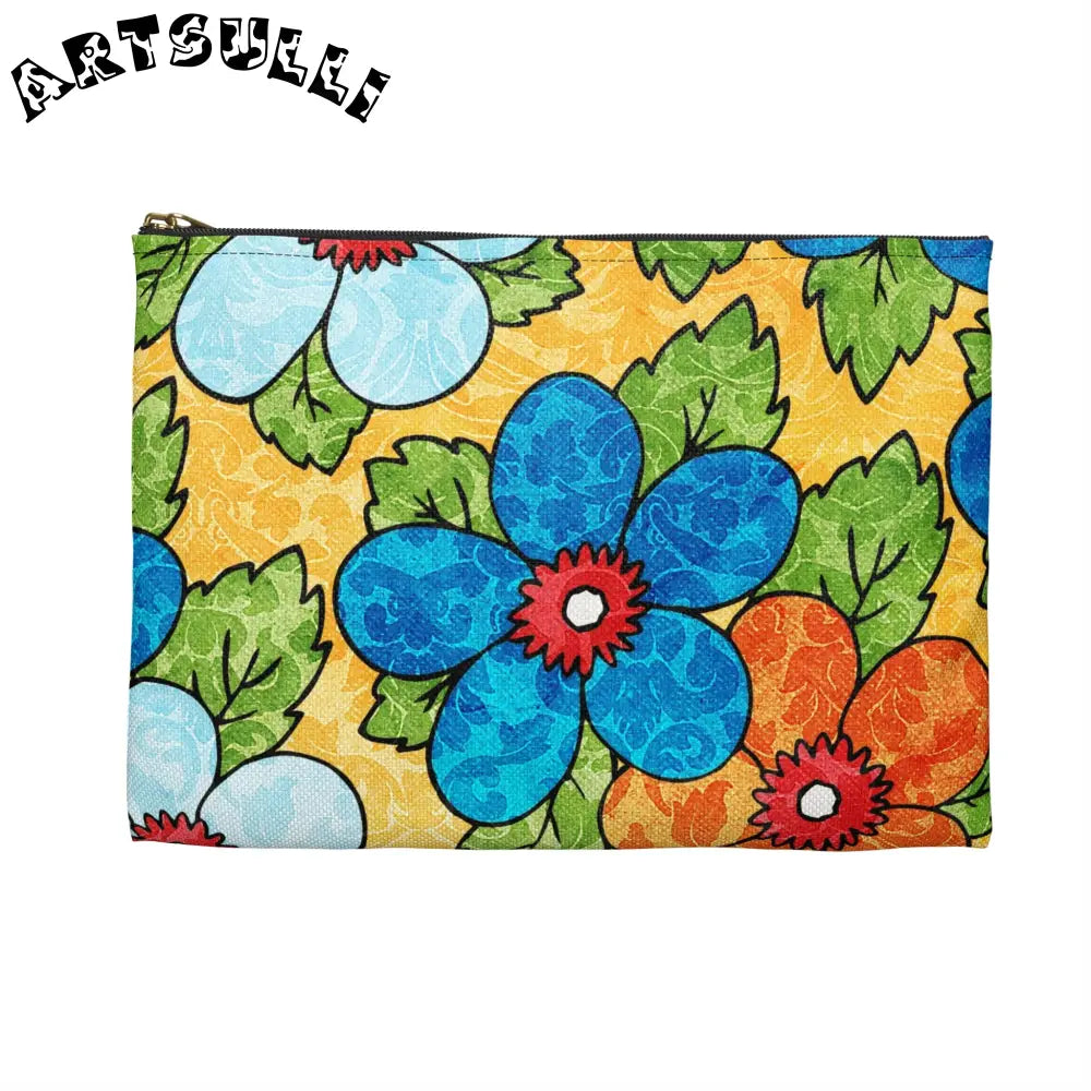JAKKOUTTHEBXX Yellow Floral Flat Pouches 2025