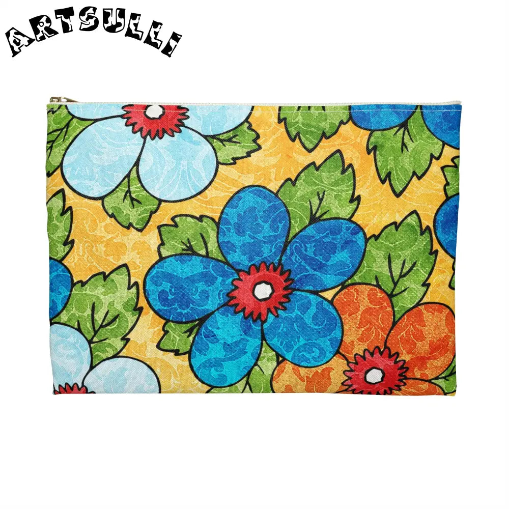 JAKKOUTTHEBXX Yellow Floral Flat Pouches 2025