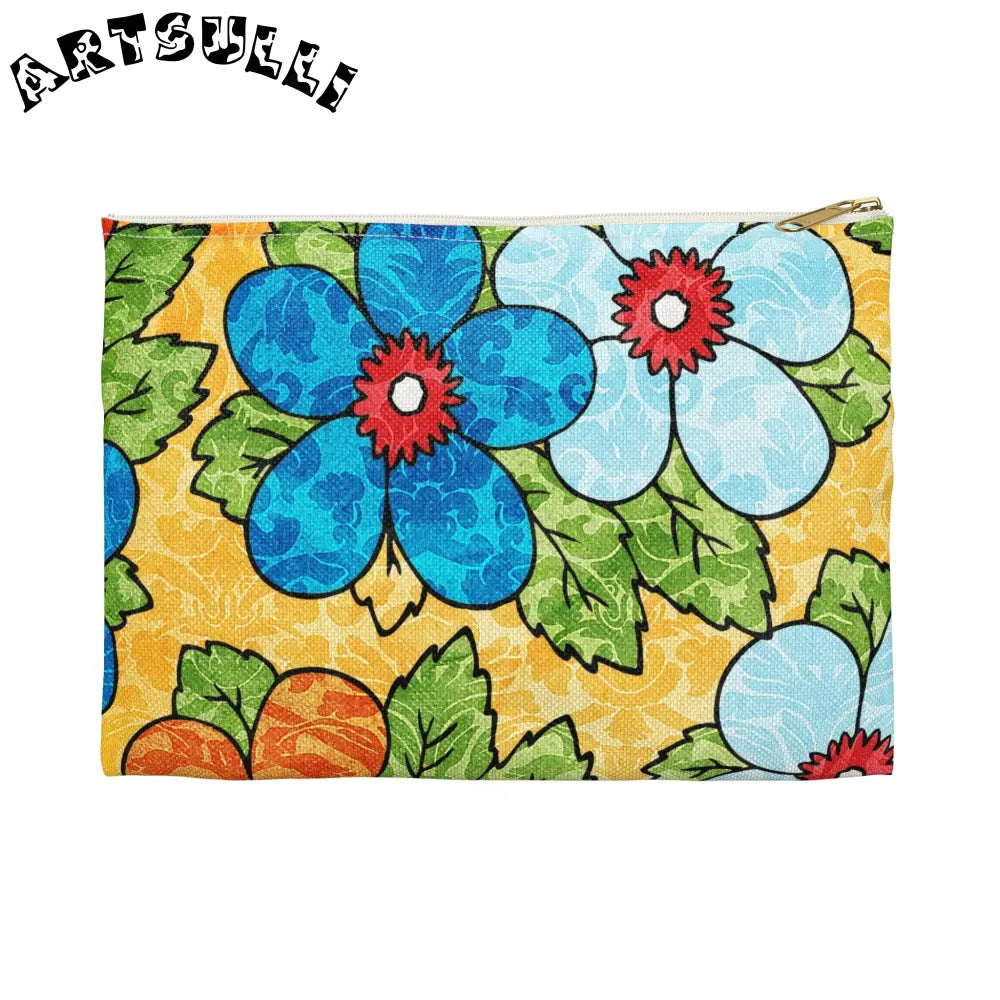 JAKKOUTTHEBXX Yellow Floral Flat Pouches 2025
