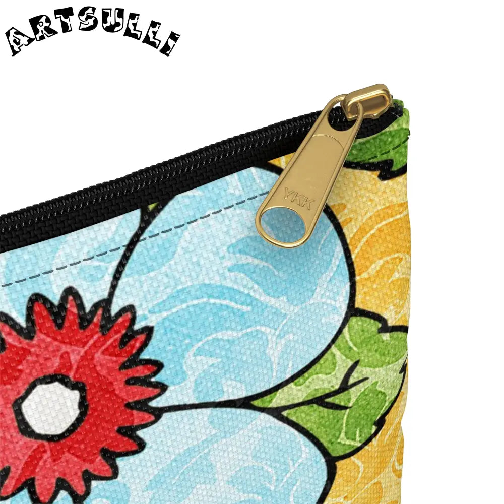 JAKKOUTTHEBXX Yellow Floral Flat Pouches 2025