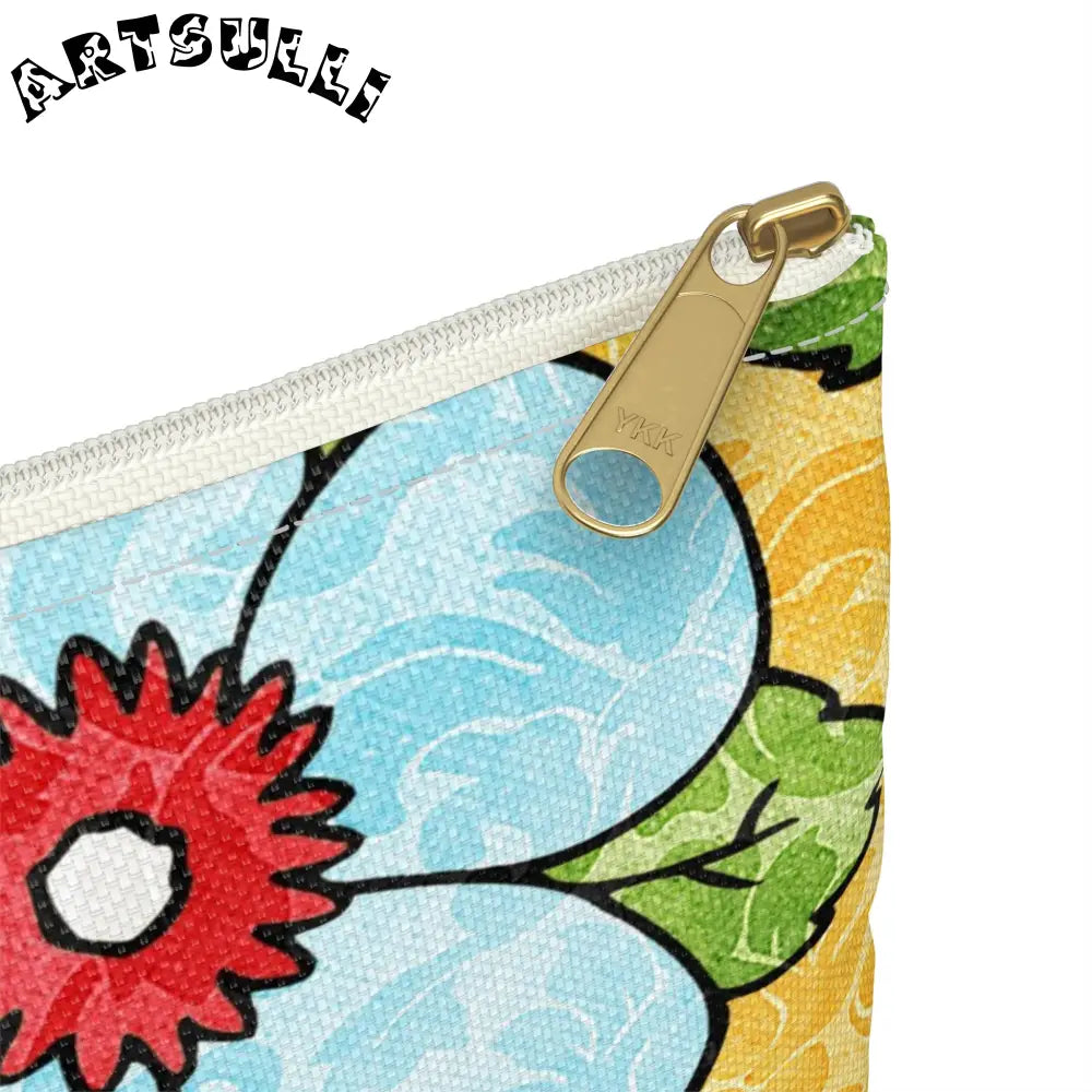 JAKKOUTTHEBXX Yellow Floral Flat Pouches 2025