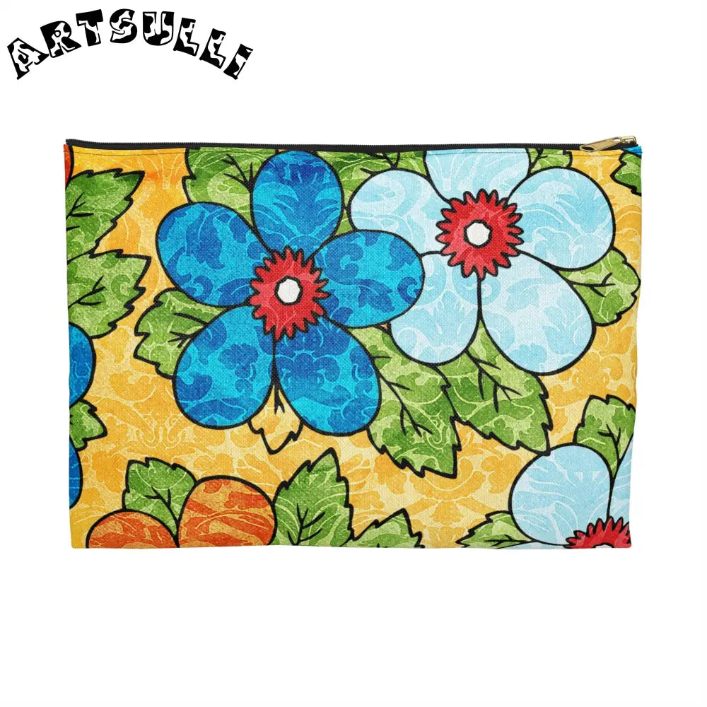 JAKKOUTTHEBXX Yellow Floral Flat Pouches 2025