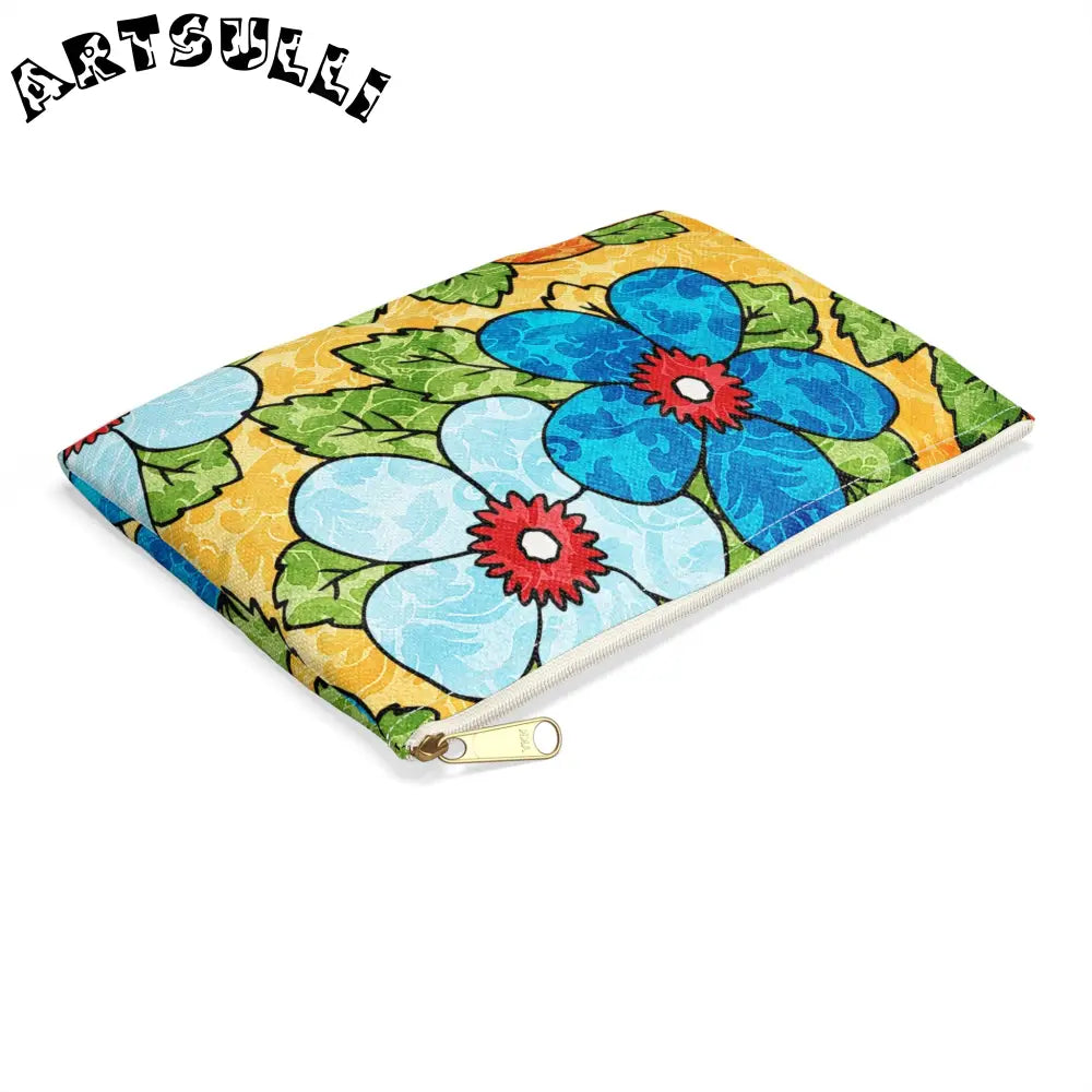 JAKKOUTTHEBXX Yellow Floral Flat Pouches 2025
