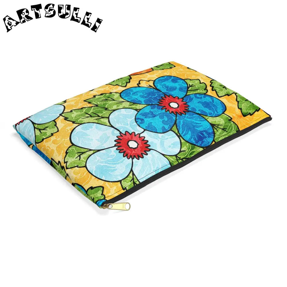 JAKKOUTTHEBXX Yellow Floral Flat Pouches 2025