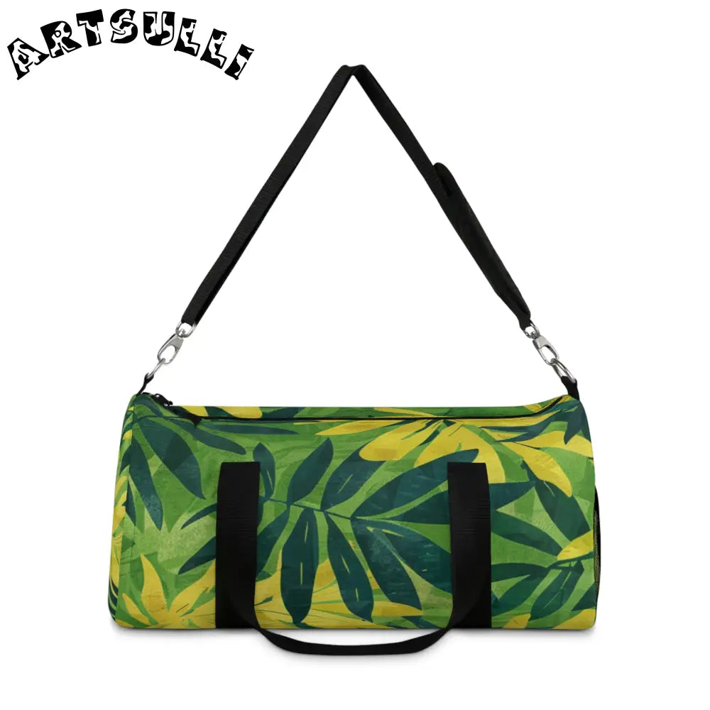 Yellow Leaf Jungle Duffel Bag, Artsulli - Art is Long, Life is Short, Bags, , , , , , , 