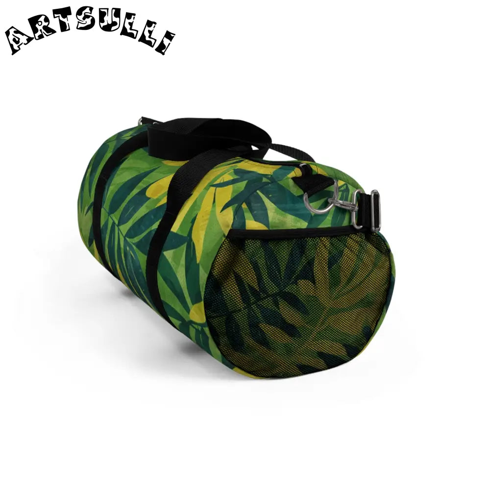 Yellow Leaf Jungle Duffel Bag, Artsulli - Art is Long, Life is Short, Bags, , , , , , , 