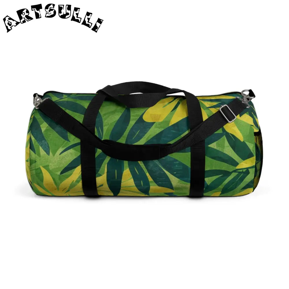 Yellow Leaf Jungle Duffel Bag, Artsulli - Art is Long, Life is Short, Bags, Size, Large, , , , , 85938538936122842785