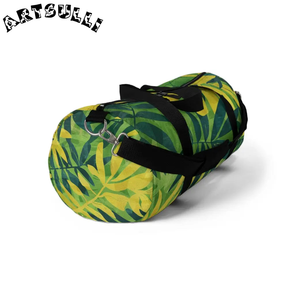 Yellow Leaf Jungle Duffel Bag, Artsulli - Art is Long, Life is Short, Bags, , , , , , , 