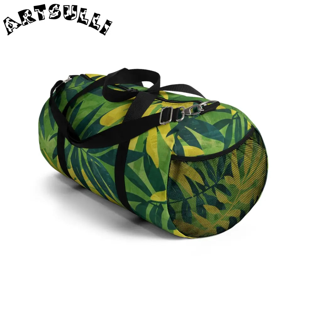 Yellow Leaf Jungle Duffel Bag, Artsulli - Art is Long, Life is Short, Bags, , , , , , , 