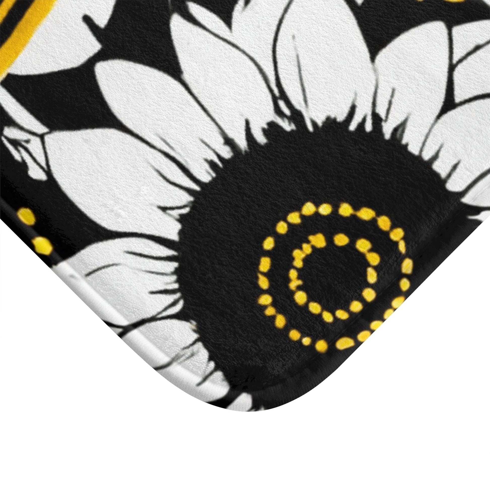 Yellow Sunflower Bath Mat, Artsulli - Art is Long, Life is Short, Home Decor, , , , , , , 