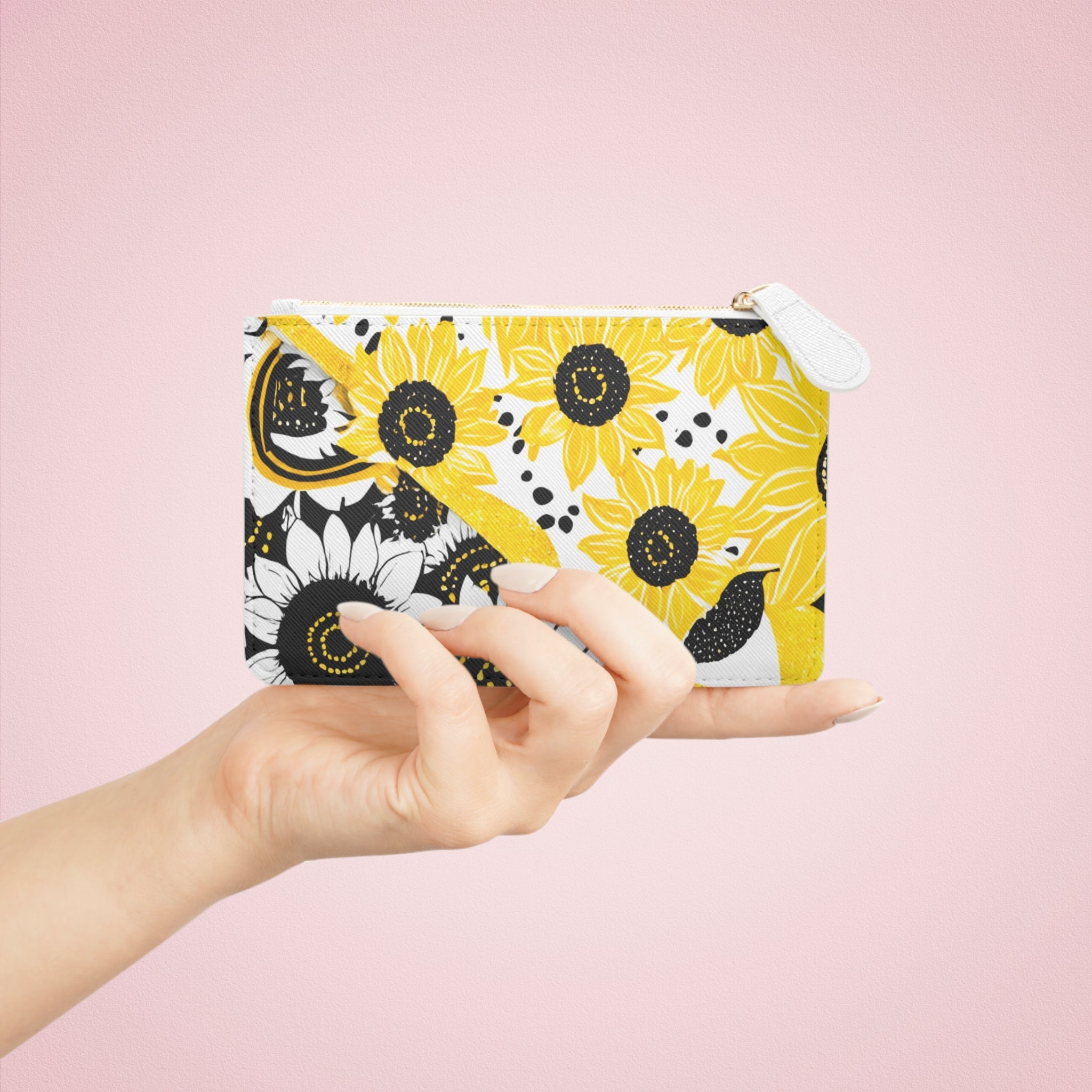 Yellow Sunflower Clutch Bag, Artsulli - Art is Long, Life is Short, Bags, , , , , , , 