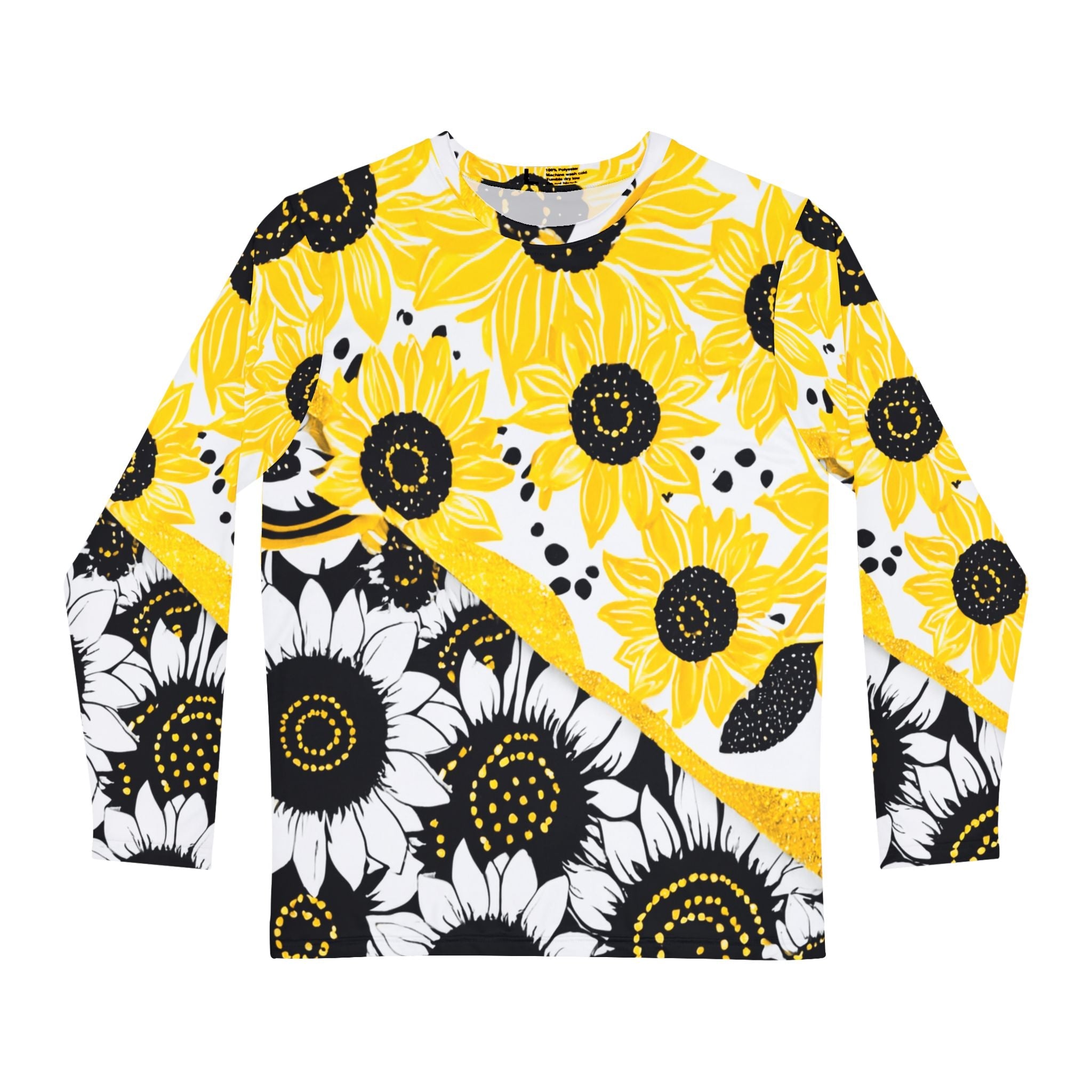 Yellow Sunflower Long Sleeve Shirt, Artsulli - Art is Long, Life is Short, All Over Prints, Size, XS, , , , , 18597760836034624369