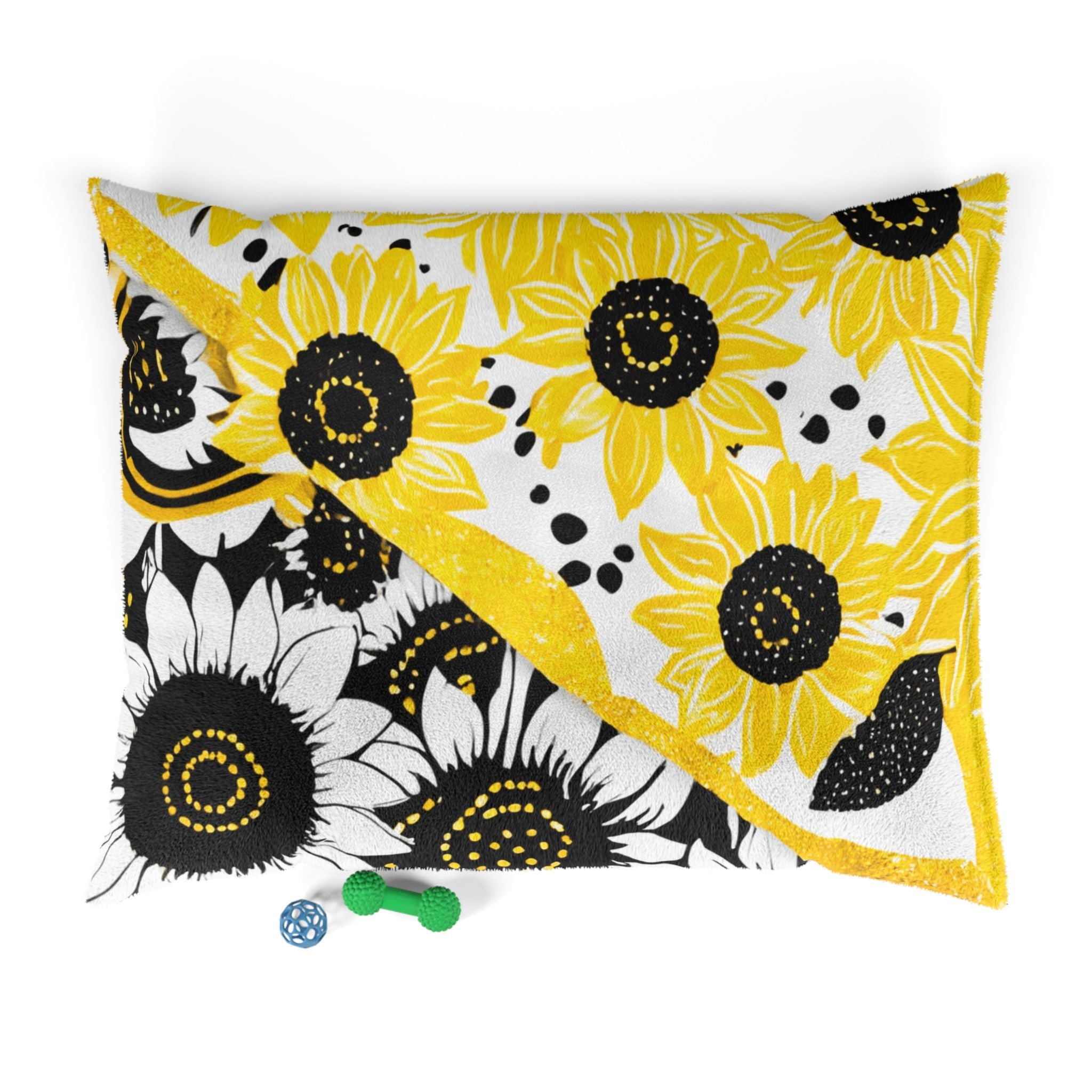 Printify Yellow Sunflower Pet Bed 2025