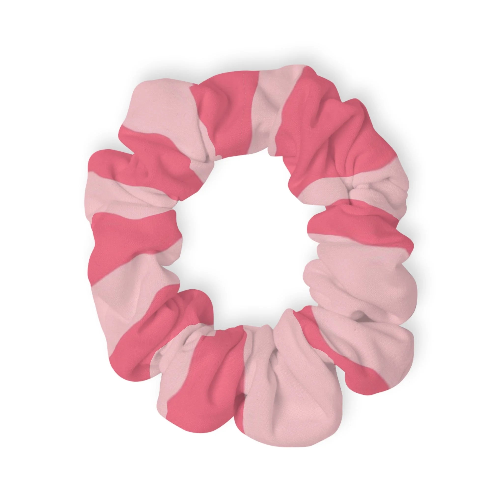 Youth Favorite Art Printed Pink Striped Scrunchie, Artsulli - Art is Long, Life is Short, Accessories, Size, 4'' × 4'', , , , , 72807554254360