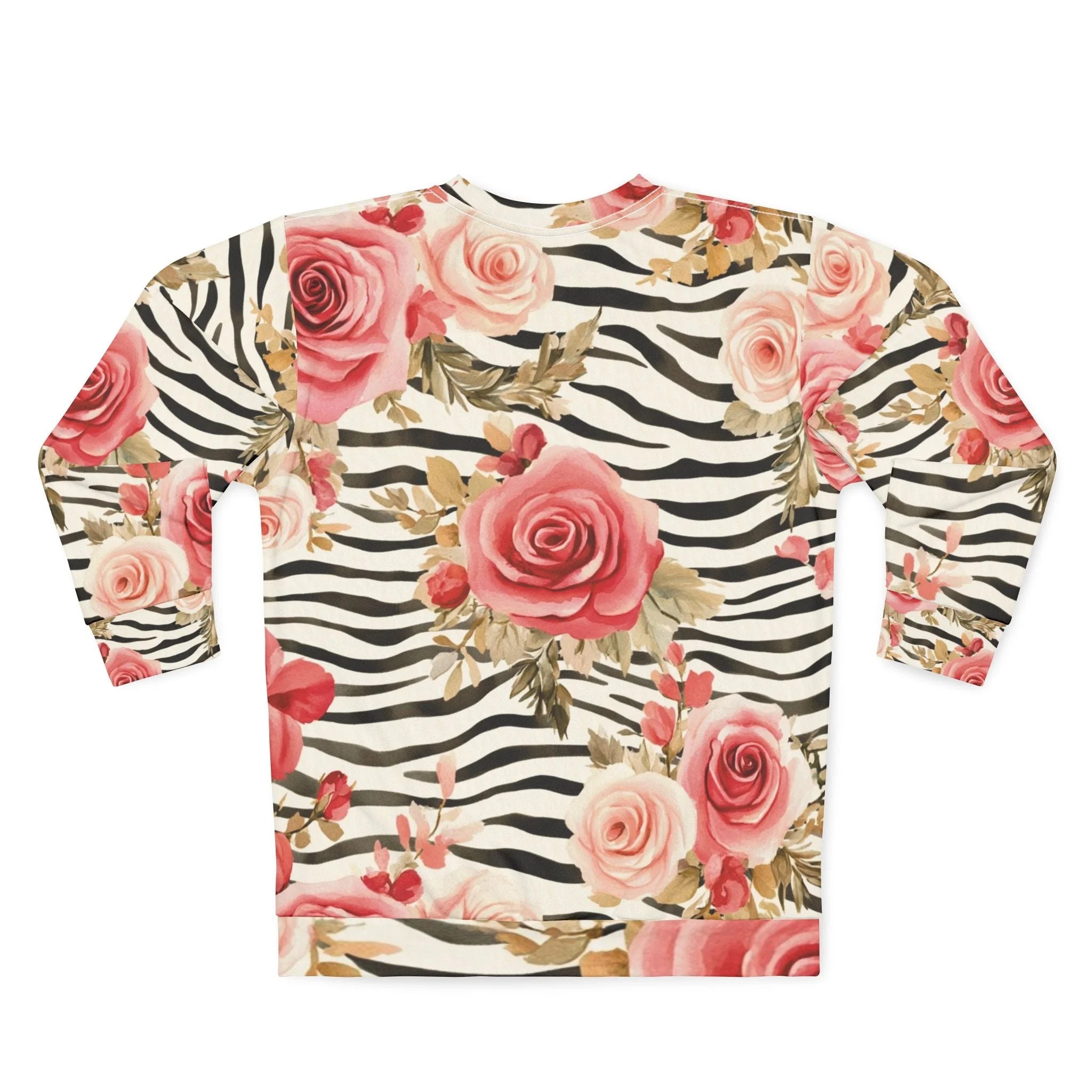 JAKKOUTTHEBXX Zebra and Rose Floral Sweatshirt 2025