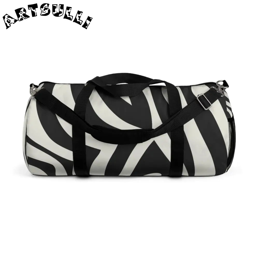 Zebra Print Duffel Bag to Showcase Artistic Taste, Artsulli - Art is Long, Life is Short, Bags, Size, Large, , , , , 68843549930886