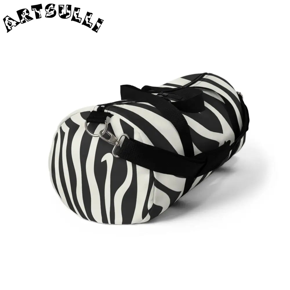 Zebra Print Duffel Bag to Showcase Artistic Taste, Artsulli - Art is Long, Life is Short, Bags, , , , , , , 