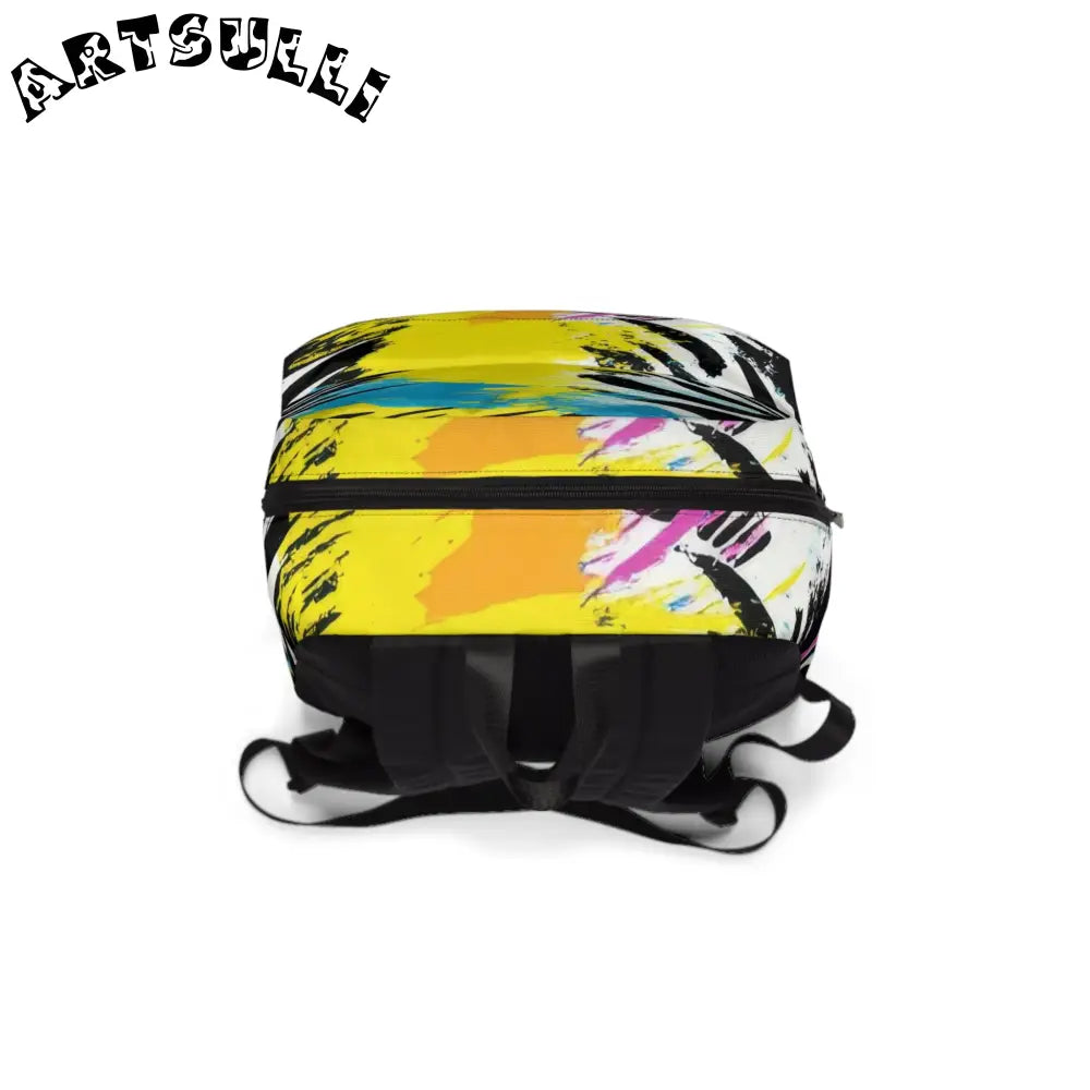 Zebra Splash Backpack for Travel with All Day Carrying Comfort, Artsulli - Art is Long, Life is Short, Bags, , , , , , , 