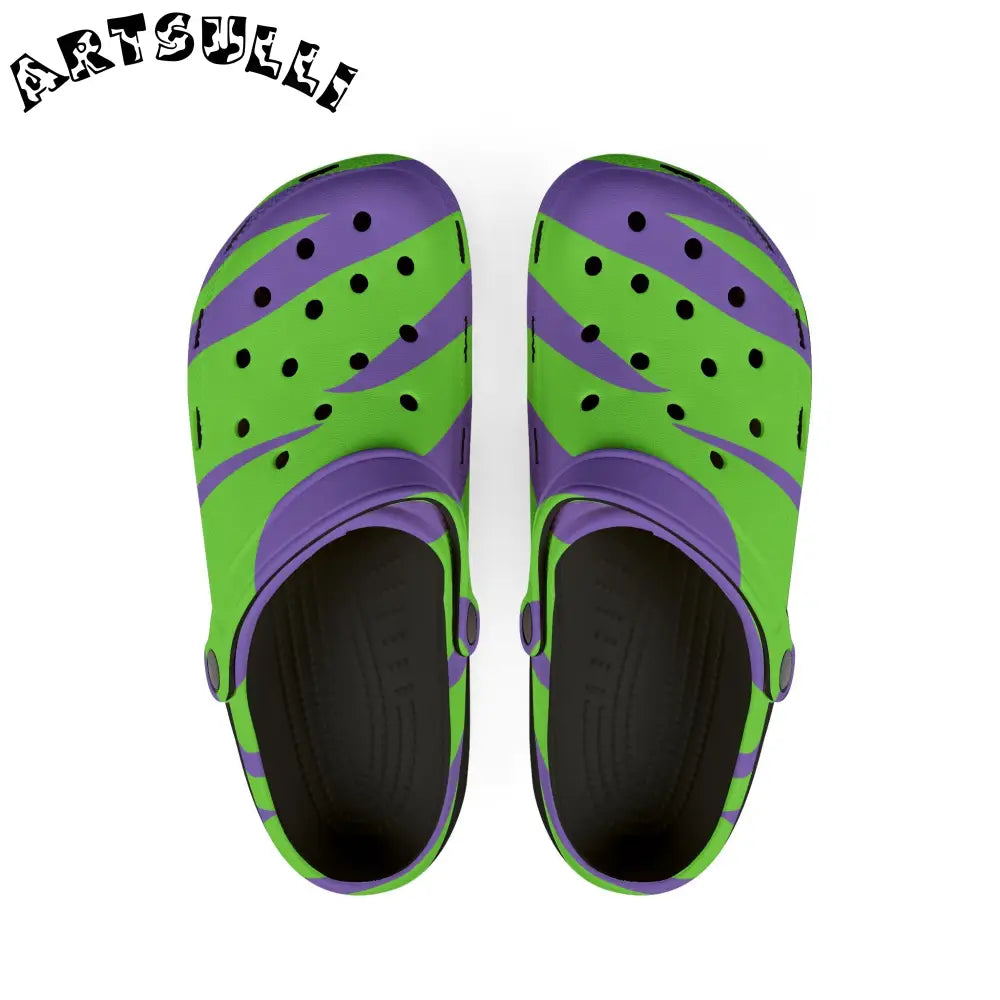 Zebragreen Juxtaposition EVA Foam Clogs, Artsulli - Art is Long, Life is Short, Shoes, Size, US 6 (Women's), Color, Black, , , 44307012490443