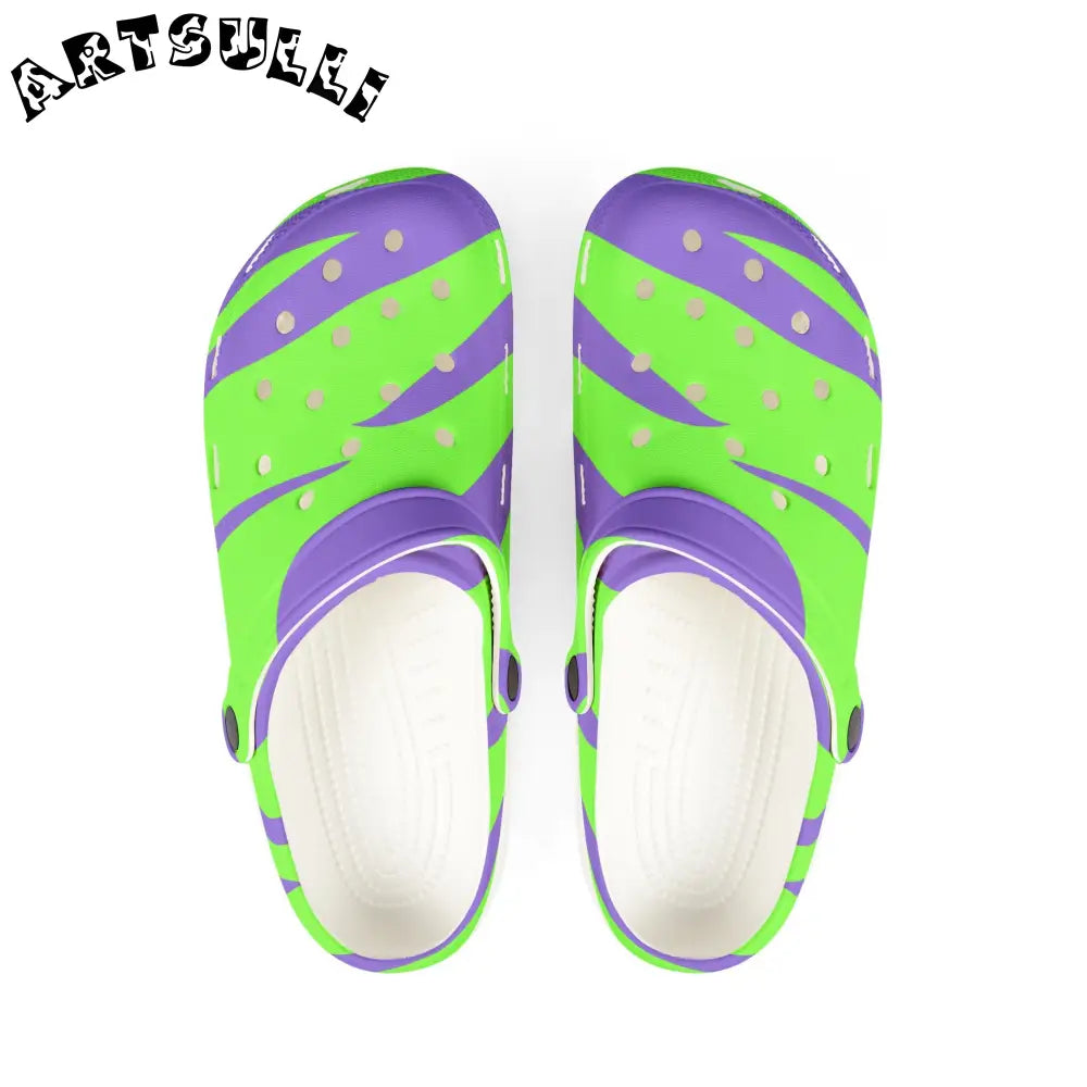 Zebragreen Juxtaposition EVA Foam Clogs, Artsulli - Art is Long, Life is Short, Shoes, Size, US 6 (Women's), Color, White, , , 44293075262170